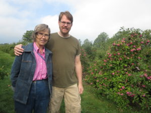 Apple picking with mom.